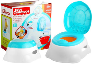 1-3in1 Baby Commode Potty Trainer Seat Step Stool -1