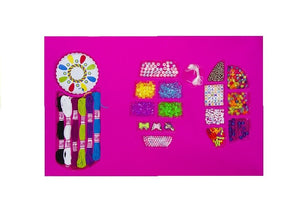 1-3 in 1 Jewellery Making Kit Beads Charms Floss DIY Creative Set-1