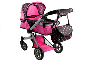 1-2in1 Doll Bogie and Stroller Alice - Pink-1