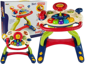 1-3-in-1 Interactive Baby Stroller Baby Steering Wheel Sound Melodies Animals-1